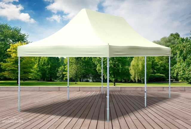 Goodyear Faltzelt 3x3 M Beige – Wasserdicht, Für Garten, Terrasse & Strand, Inkl. Tragetasche & 4 Windjacken