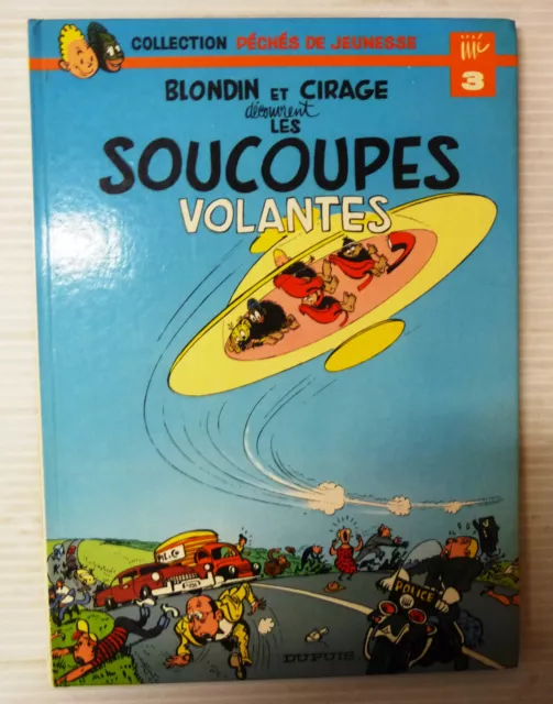 blondin et cirage ...les soucoupes volantes  dupuis peche de jeunesse 3 jijé  eo