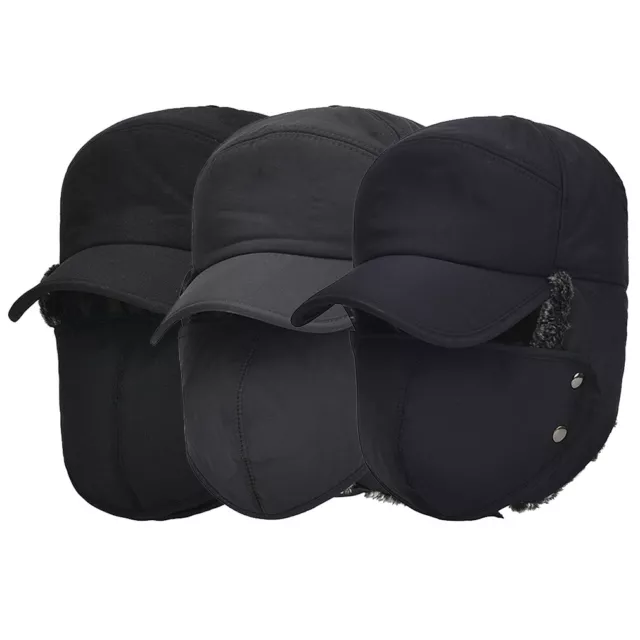 Bonnet d'hiver pour hommes clapet d'oreille casquette d'hiver bonnet parapluie bonnets pour hommes extérieur 3