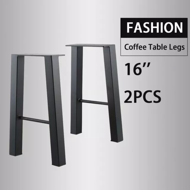 Black 16'' Industry Table Leg Metal Steel Chair Bench Legs DIY furniture