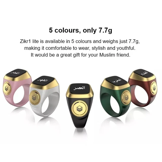 Bague Zikr Intelligente : Compteur Numérique Tasbih, Rappel De Prière