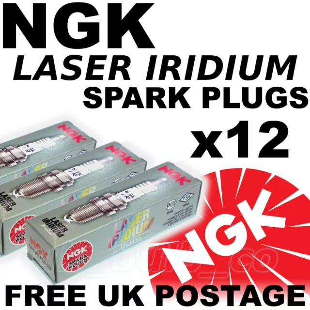 12x NGK Iridium UPGRADE Spark Plugs ASTON MARTIN VANQUISH 5.9 460 BHP 01 > 4477