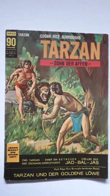 Edgar Rice Burroughs Tarzan Nr.53 von 1969 - ORIGINAL BSV ABENTEUER COMICHEFT