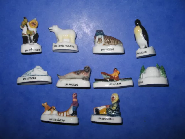 Série complète 10 fèves porcelaine oiseaux neuf - Objets divers (4811899)