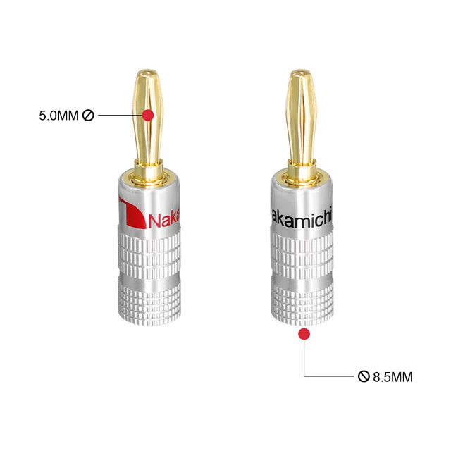 Gold Plated Binding Post Audiophile Amplifier Speaker Terminal Connector Plug