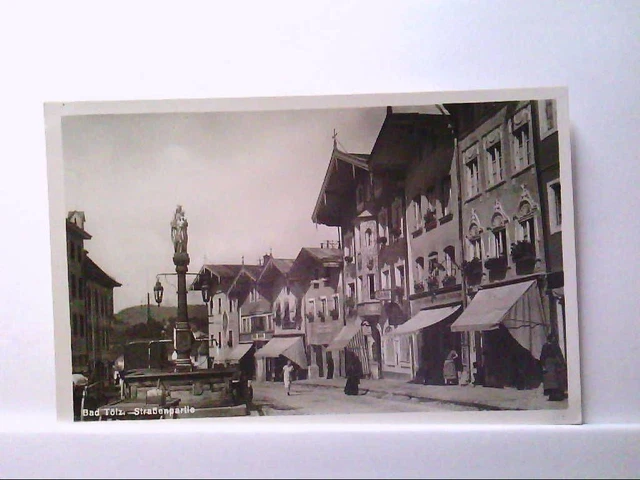 AK Bad Tölz / Bayern, Strassenpartie, Echte Photographie.