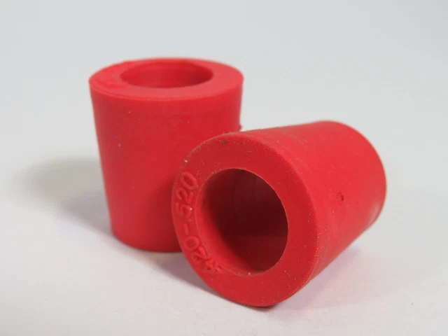 Generic Cable Grommet .420" - .520" Red Lot of 2 ! NOP !