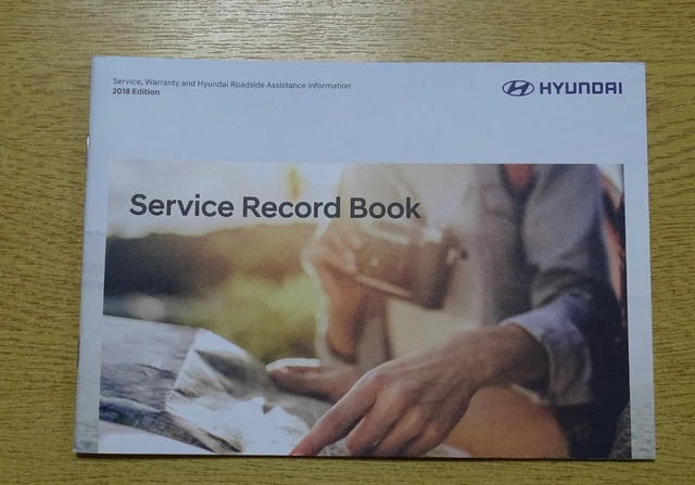 Blank Hyundai Service History Book - Fits All Models 2005-2025