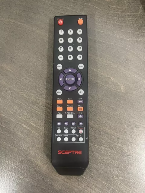 TV Remote Control for SCEPTRE E195BV Television (USED)