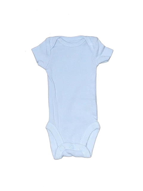 Carter's Boys Blue Short Sleeve Bodysuit Preemie/Up to 7 lb.