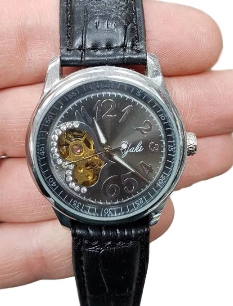 OROLOGIO POLSO YAKI Donna Automatico Fashion Moda Pelle