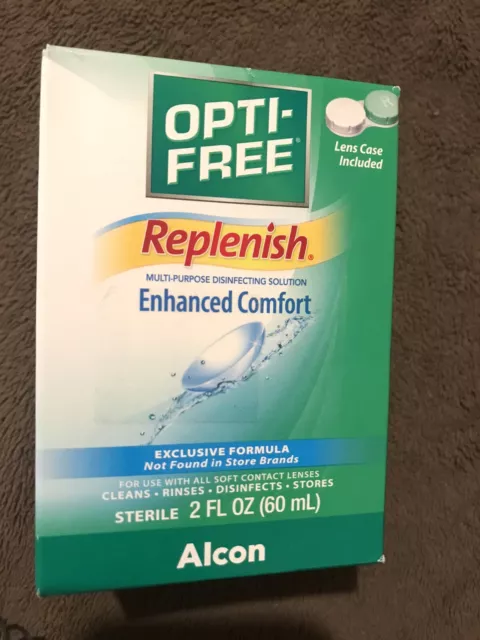 Alcon Opti Free Replenish Multipurpose Disinfecting Solution—  2 oz— Exp 7/24