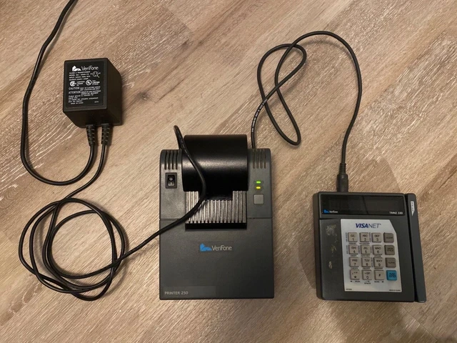 Verifone TRANZ 330 Credit Card Reader with Verifone PRINTER 250 Receipt Printer 