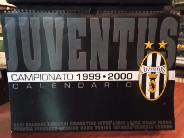 Calendario Juventus campionato 1999/2000 CONDIZIONI BUONE RAR