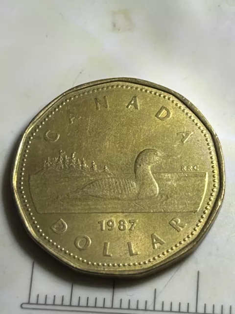 1987 Canada One Dollar Coin Elizabeth II