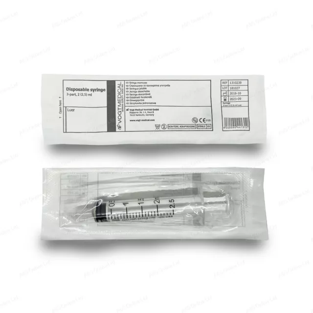 Medical Sterile Syringes Hypodermic Luer Slip 1ml 2.5ml 5ml 10ml 20ml 30ml 50ml