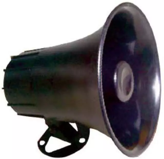 Loud Clear Sound Black ABS All Weather PA Speaker Horn CB Radio8 Ohms Impedance