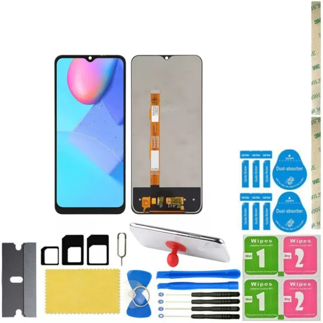 For Vivo Y20 Y12S V2029 Lcd Display Assembly Touch Glass Screen Digitizer Replac