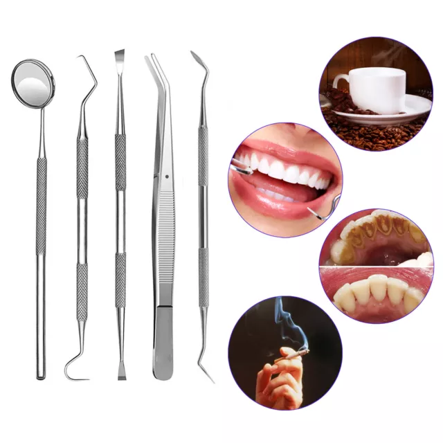 Dental Teeth Cleaning Kit Dentist Floss Plaque Remover Oral Care Tooth Tools