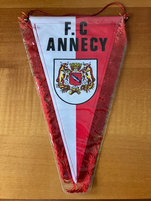 Fanion Vintage FC Annecy - Drapeau De Club Français, Collection Football