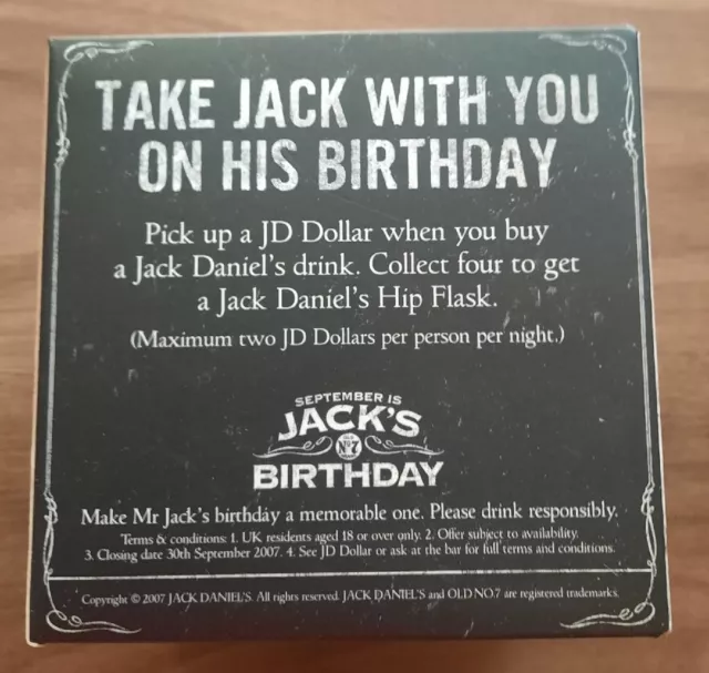 Jack Daniels Cube Display Vintage 2007 Great Novelty Birthday Fathers Day Gift 2