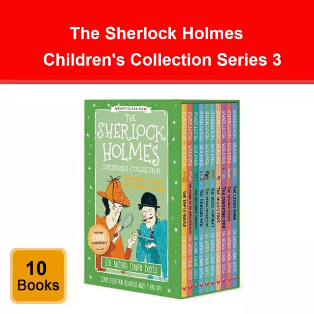 The Sherlock Holmes Children's Collection (Series 3) 10 Books Box Set Pack NEW