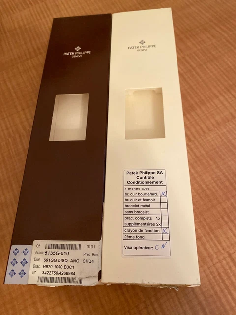 PATEK PHILIPPE Watch Box Case Factory Shipping - Customer Service Box 5135G-010