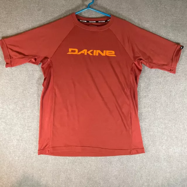 Dakine Rail Men's Size Small Short Sleeve Bike Jersey Shirt Cycling Orange