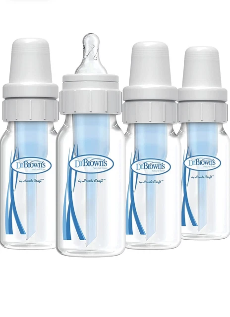 Dr. Brown's Natural Flow Anti-colic 4 oz. Baby Bottle Set - 4-Pack