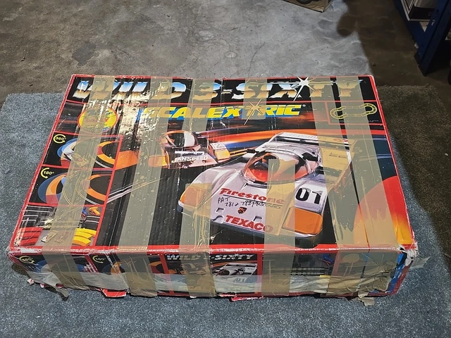 Vintage Speeder Road Racing Slot Car And Train Set Crossroad
