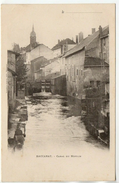 BACCARAT - Meurthe and Moselle - CPA 54 - the canal du moulin