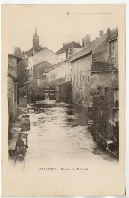 BACCARAT - Meurthe et Moselle - CPA 54 - le canal du moulin
