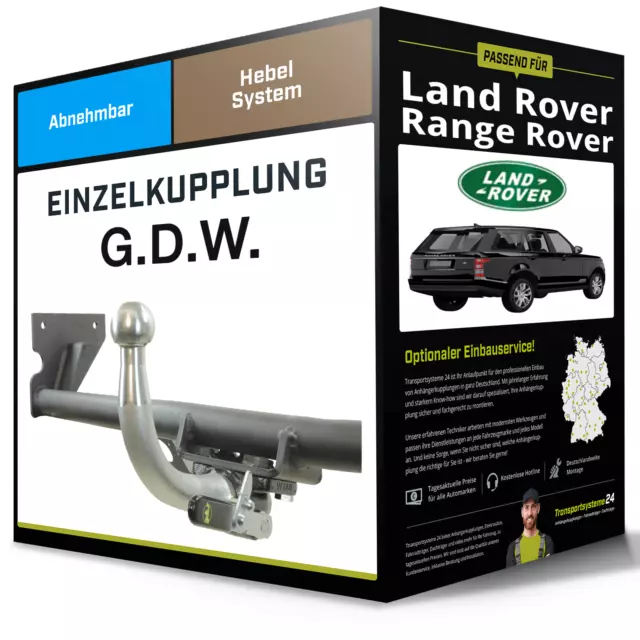 Abnehmbare Anhängerkupplung für LAND ROVER Range Rover 09- III LM/L322 G.D.W.