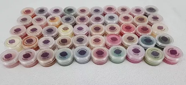 Lot of 50 Scentsy Sample Testers Scented Wax with Lids Variety of Scents *