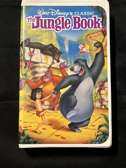 1991 The Jungle Book, Walt Disney Classic, Black Diamond VHS cassette tape, 1122