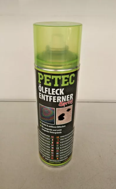 Petec Ölflecken Entferner Spray 500ml , Fleckenentferner Öl Reiniger - 72350