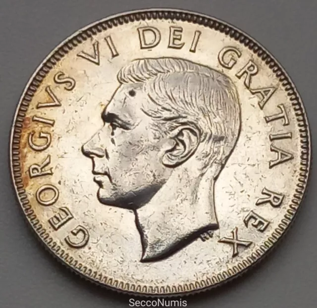 Canada . 50 Cents 1951 George VI KM#45