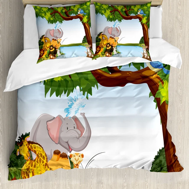 Dessin animé Housse de Couette Cartoon Funny Animals