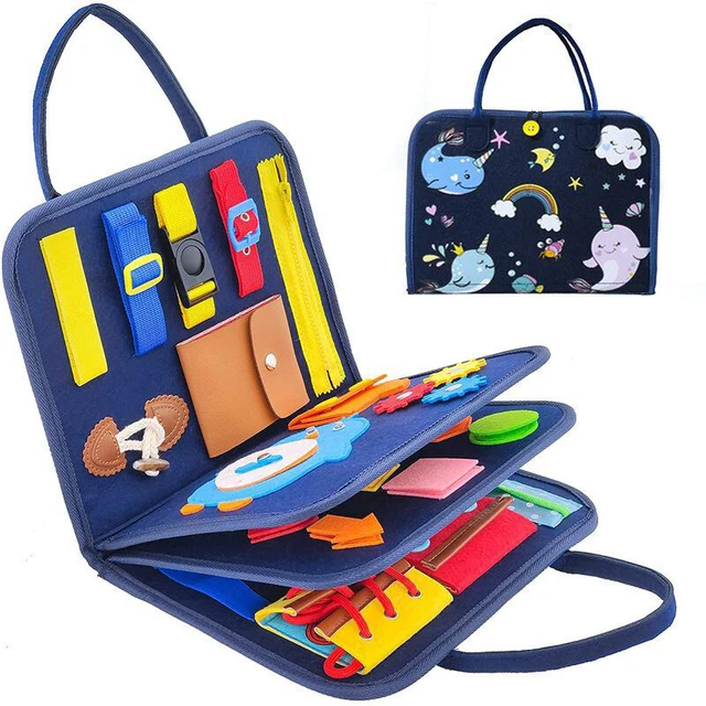 Kinder Montessori Kleinkind Sensory Basic Busy Board Fähigkeit Lernspielzeug