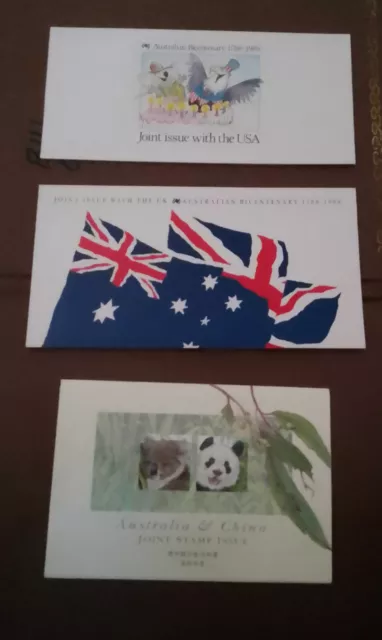 Rare - 4X Aust Joint Issue Stamp Packs With Various Countrys , Free Postage