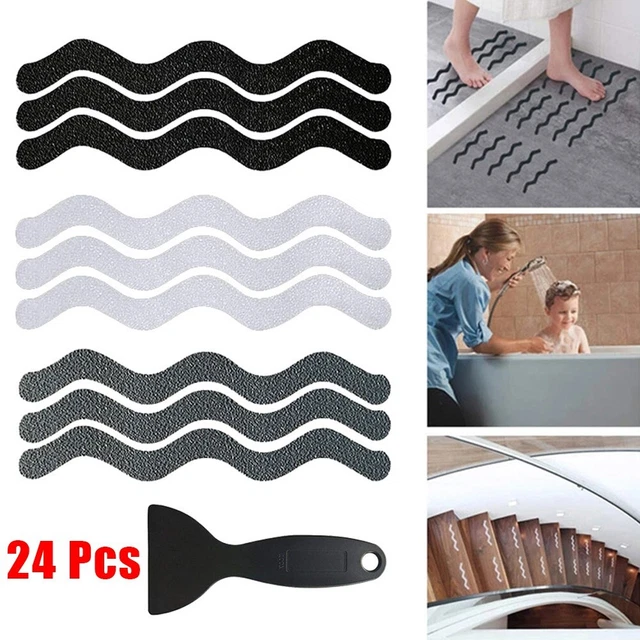 Autocollants antidérapants de sol motif gravier antidérapant forme S