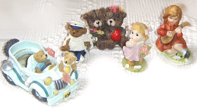 Figurines De Crèche De Noël Avec éclairage - Lot De 5 Personnages - Décoration De Noël Traditionnelle - 2
