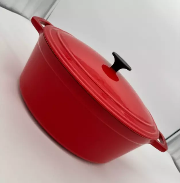 Enamel Coated Dutch Oven with Lid, Red, 9 quart – Richard's Kitchen Store