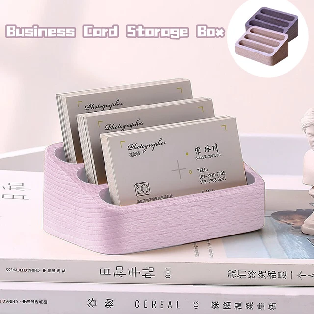 2 Portabiglietti Da Visita In Metallo Oro - Organizer Da Scrivania Moderno Per Ufficio - Foto 5