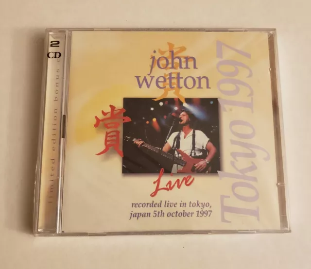 JOHN WETTON - Live In Tokyo 1997 - 2 CD - Import Live - *BRAND NEW/STILL SEALED*