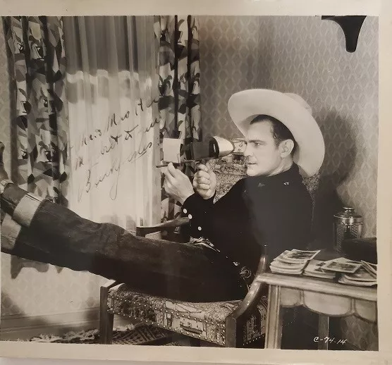 Tragic Western Actor BUCK JONES Very Rare Signed Photo - Died in a Fire at 50