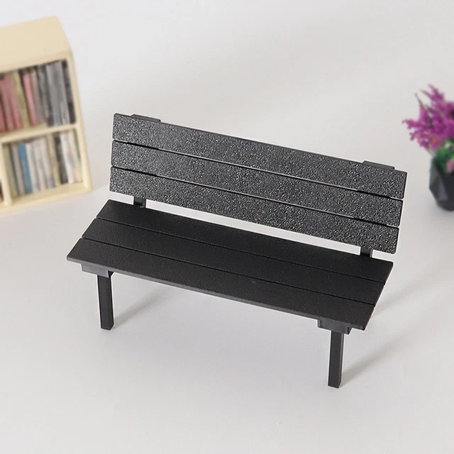 1 ENSEMBLE DE mini-street light miniature banc modèle miniature parc