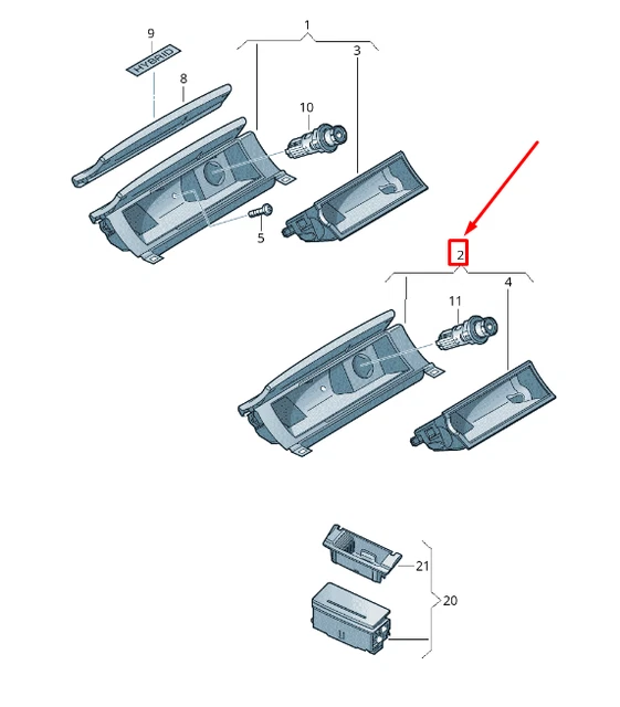 Oeillet De Câblage Batterie VW Touareg 7P MK2 - Pièce Authentique 7L0971841C, Neuve