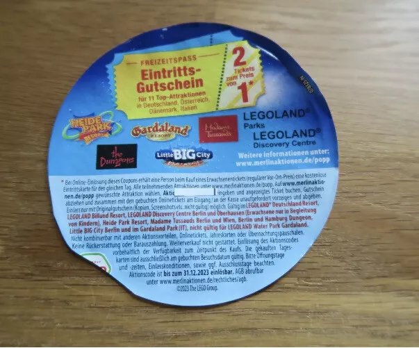 2 für 1 Gutschein Coupon Heide Park Legoland Gardaland Dungeons BigCity bis12/23