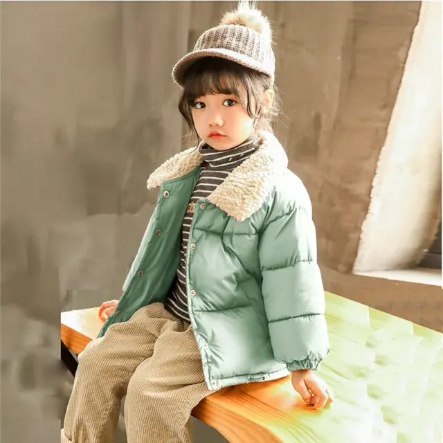 Winter Baby Boy Girl Warm Hooded Jacket Parka Down Outwear Cotton Coat